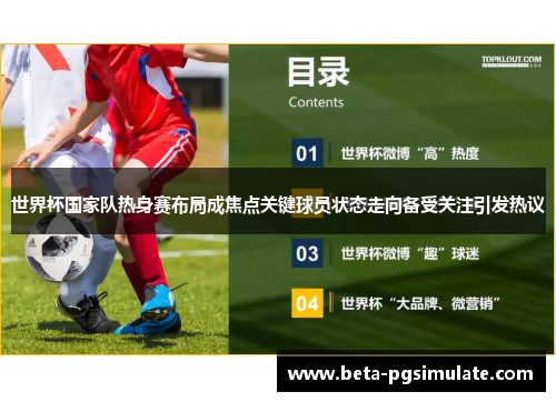 世界杯国家队热身赛布局成焦点关键球员状态走向备受关注引发热议 世界杯国家队热身赛布局成焦点关键球员状态走向备受关注引发热议